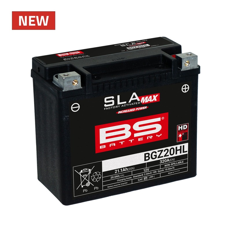 BS BATTERY SLA Max Fabrieks geactiveerde onderhoudsvrije batterij – BGZ20HL