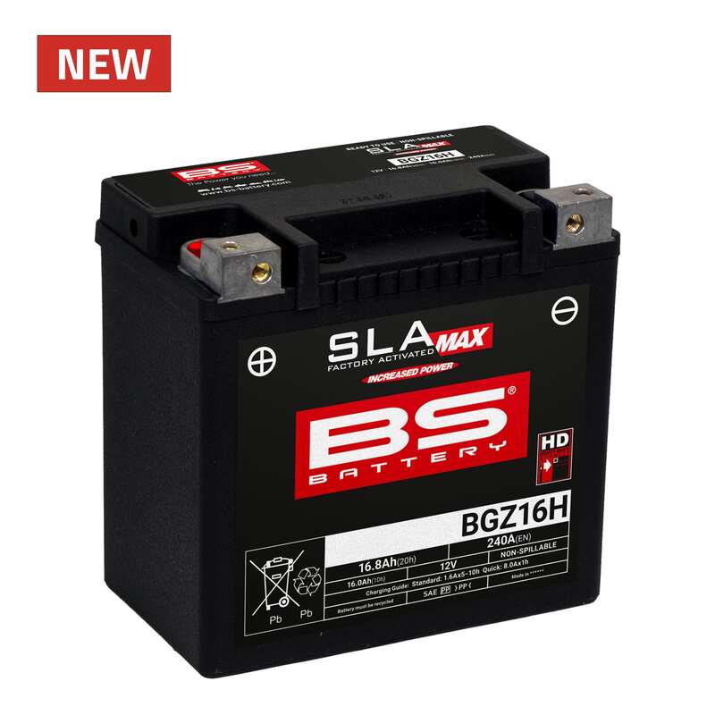 BS BATTERY SLA Max Fabrieks geactiveerde onderhoudsvrije batterij – BGZ16H