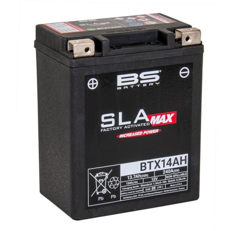 BS BATTERY SLA Max Battery Maintenance Free Factory Activated – BTX14AH MAX FA