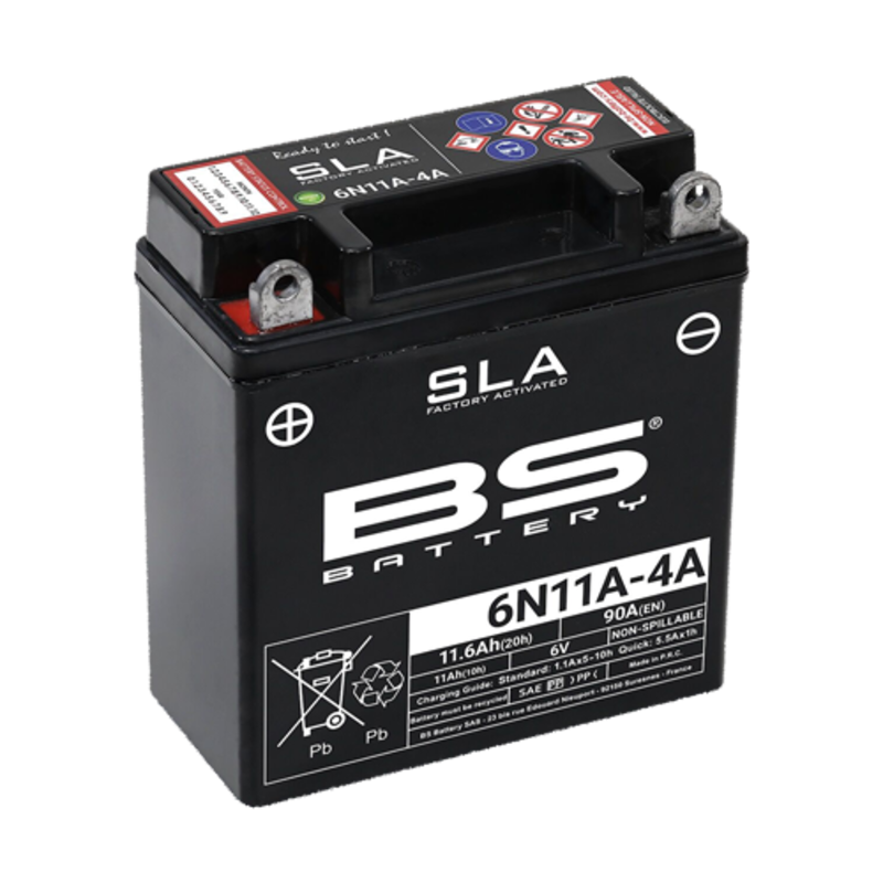 BS BATTERY SLA Battery Maintenance Free Factory Activated – 6N11A-4A