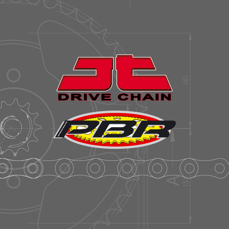 JT/PBR Chain Kit 530Z3 18/43 Super-Reinforced – Standard Rear Sprocket