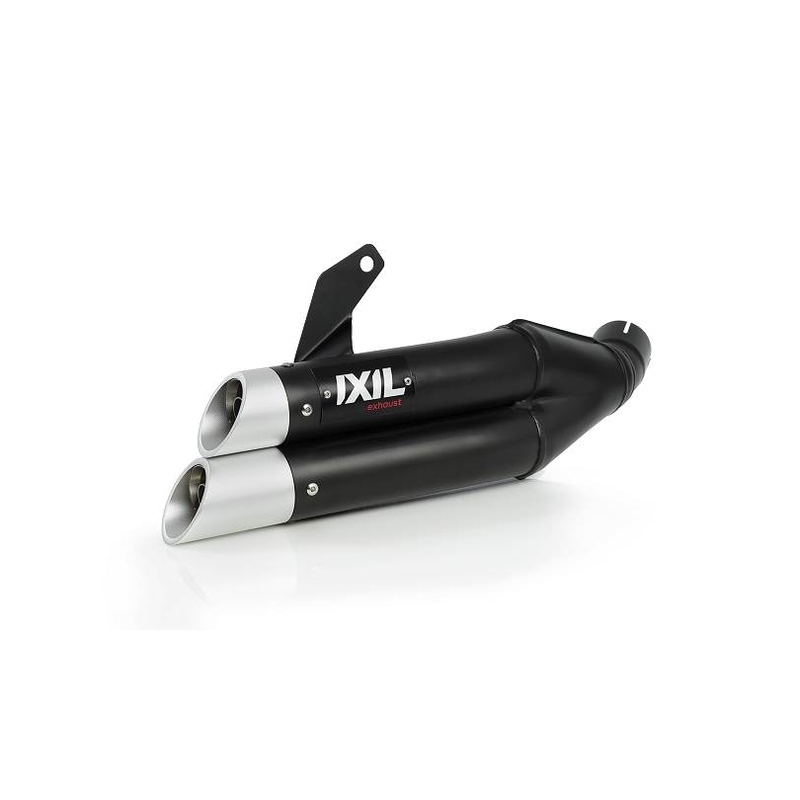IXIL Hyperlow Full Exhaust System Stainless Steel Black / Aluminium Polished – Kawasaki Z650/Ninja 650 – XK7353XB
