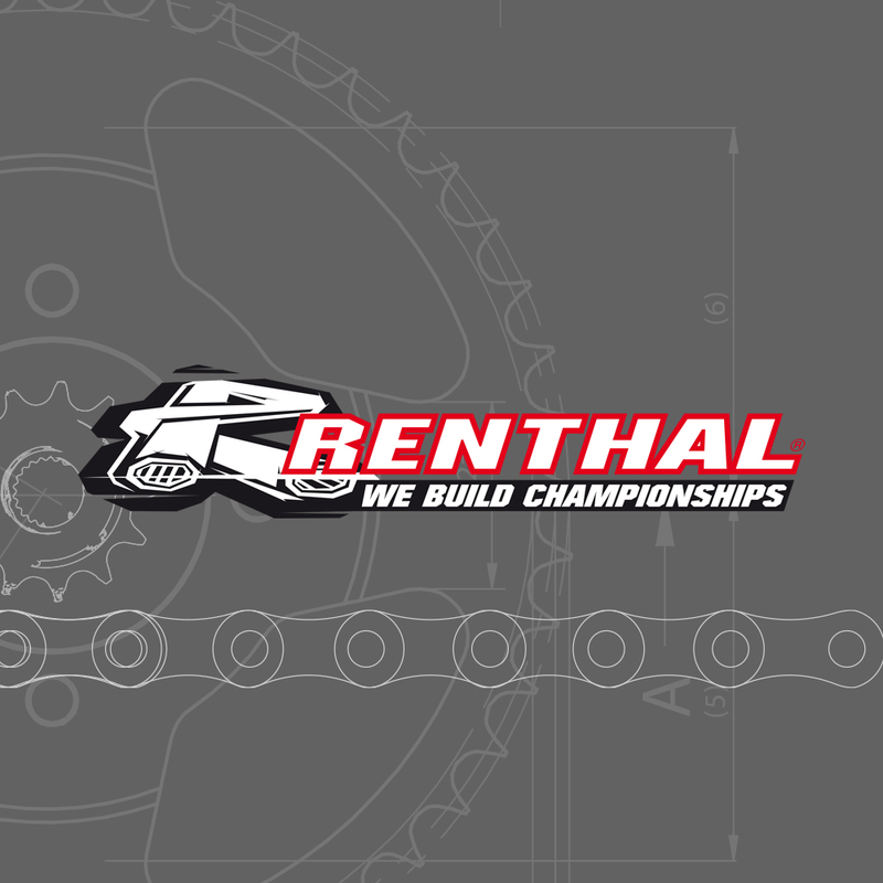 RENTHAL Chain Kit 520R1 13/48 Standard – Ultra-Light Self-Cleaning Rear Sprocket