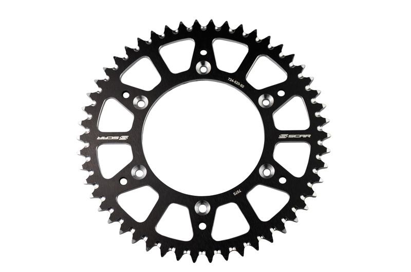 SCAR Achtertandwiel 49 Tands Alu Ultralight Zelfreinigend 520 Type SRS330 Zwart