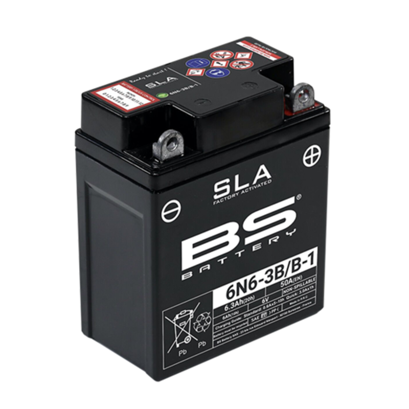 BS BATTERY SLA Battery Maintenance Free Factory Activated – 6N6-3B/B-1