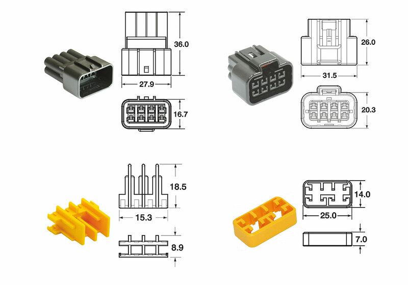 CONNECTORSET FRKW 8 POLIG 8 POLEN-5 VOLLEDIGE SETS TYPE 090 FRKW FW