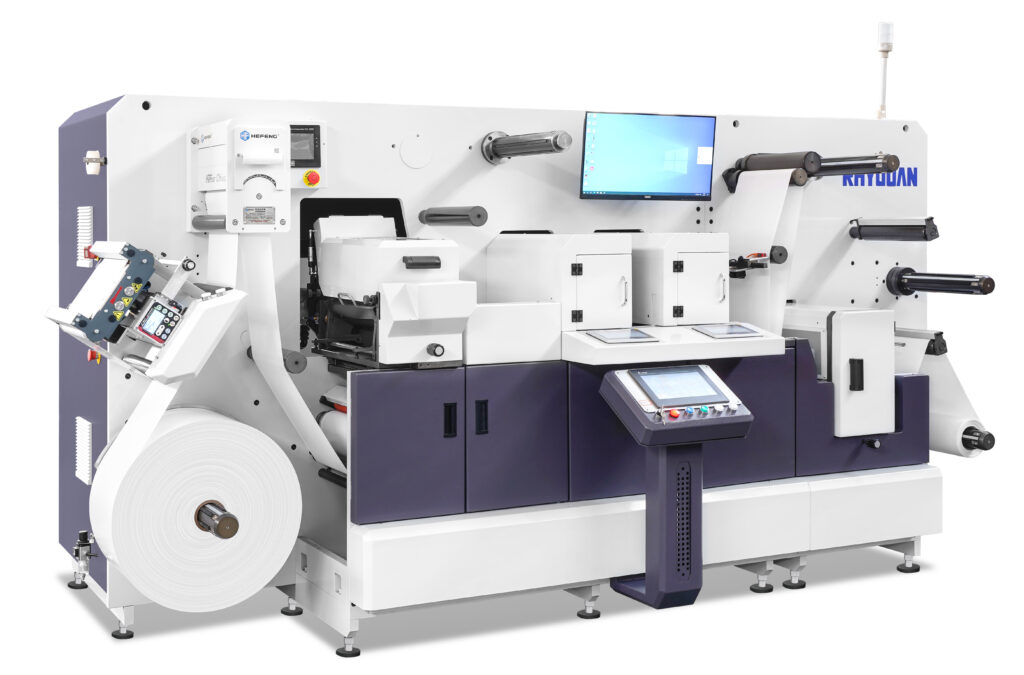 automatic job change with digital die-cutting and automatic slitting