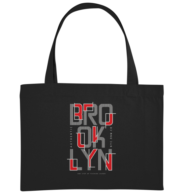 brooklyn-red/grey_11958176_673 - Organic Shopping-Bag