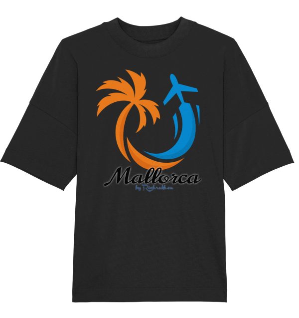 Mallorca Palme mit Flieger - Organic Oversize Shirt