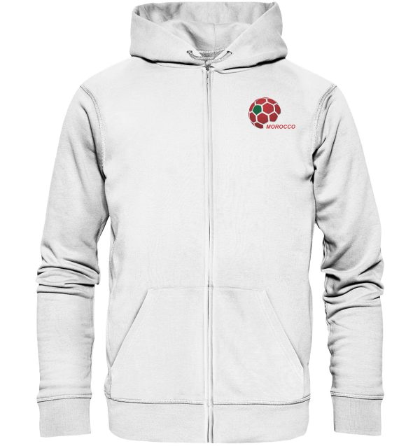 Morocco Fussball in Nationalfarben_8055248 - Organic Zipper