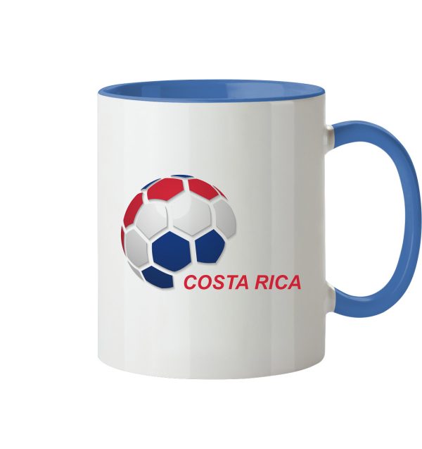 Costa Rica Fussball in Nationalfarben_8058614 - Tasse zweifarbig