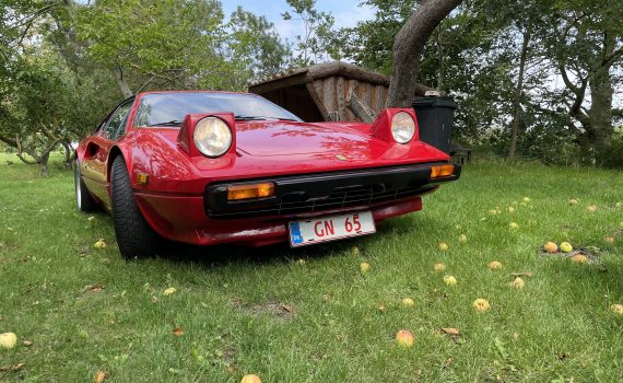 Unik Ferrari 308 GTB med 4 weberkarburator. 2,9 med V8 motor. 31.000 miles Produktår november 1977. 5 trins manual gear. Motor 8 cyl 2926 ccm, 237 hk ved 6000 0mdr.