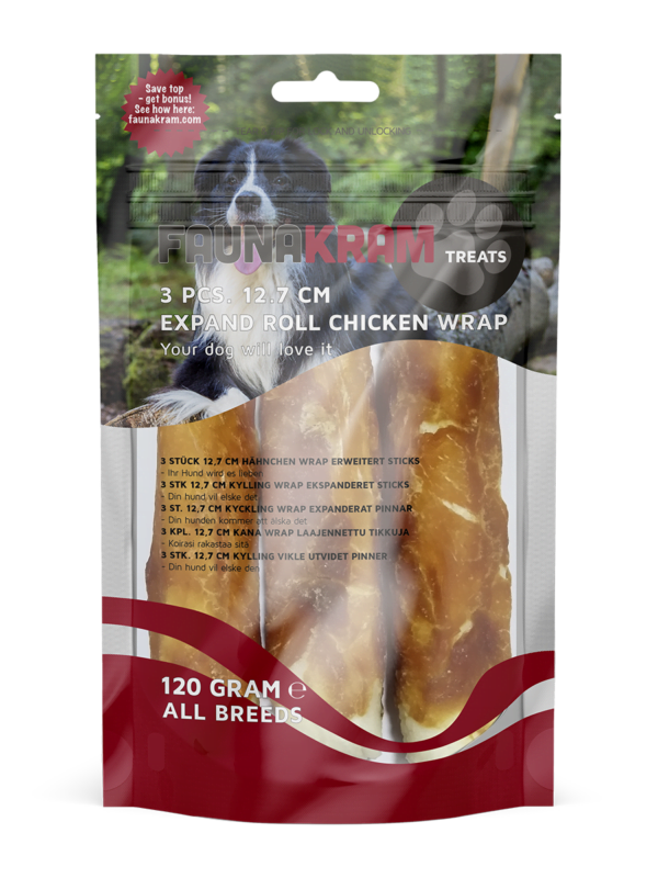 Expanded rool chicken wrap