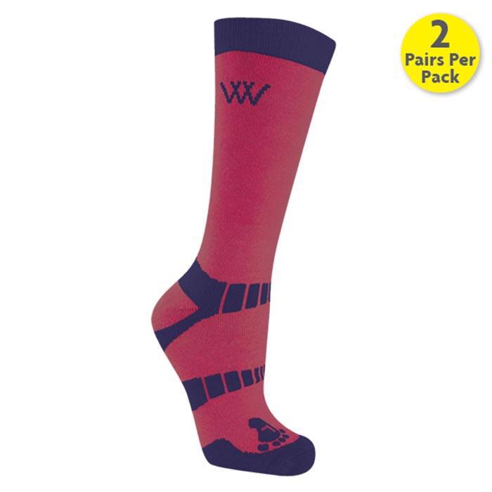 Woof Wear Short Bamboo Waffle Socks shiraz-navy