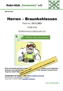 Herren-Braunkohl-Essen 2021 @ Bootshaus Maschplatz