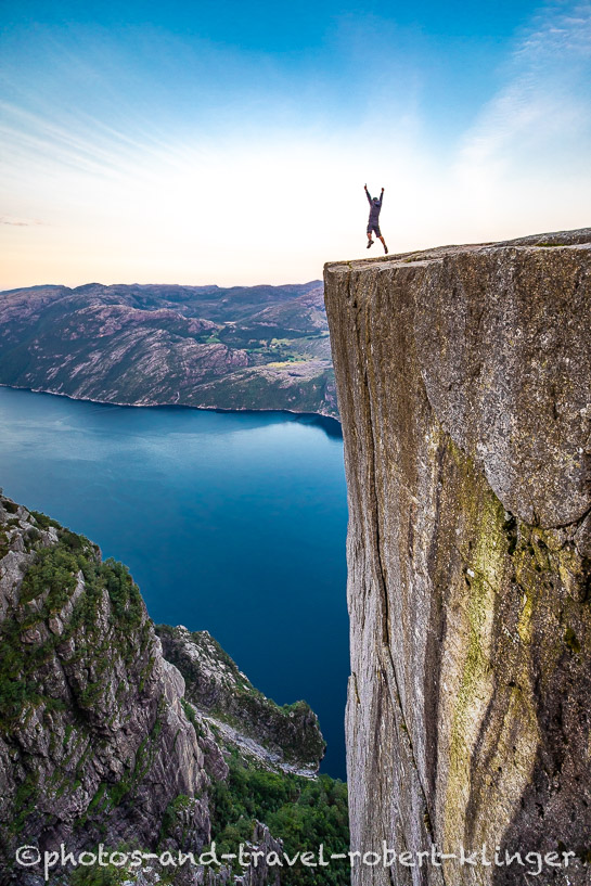 Der Preikestolen am Lysefjord in Norwegen
