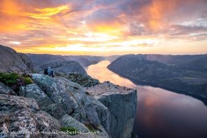 Der Preikestolen am Lysefjord in Norwegen