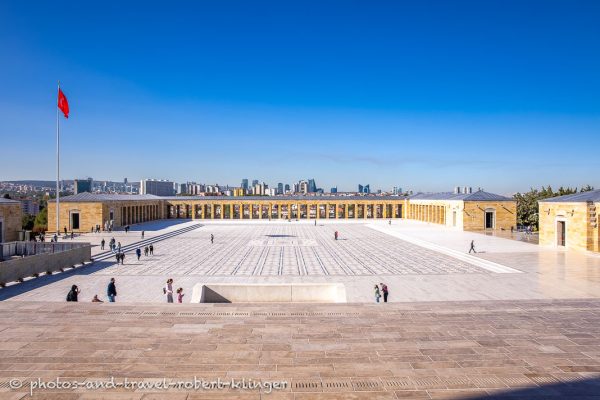 Anitkabir, das Mausoleums des türkischen Staatsgründers Mustafa Kemal Atatürk in Ankara