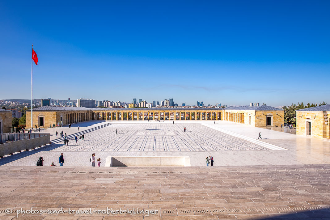 Anitkabir, das Mausoleums des türkischen Staatsgründers Mustafa Kemal Atatürk in Ankara