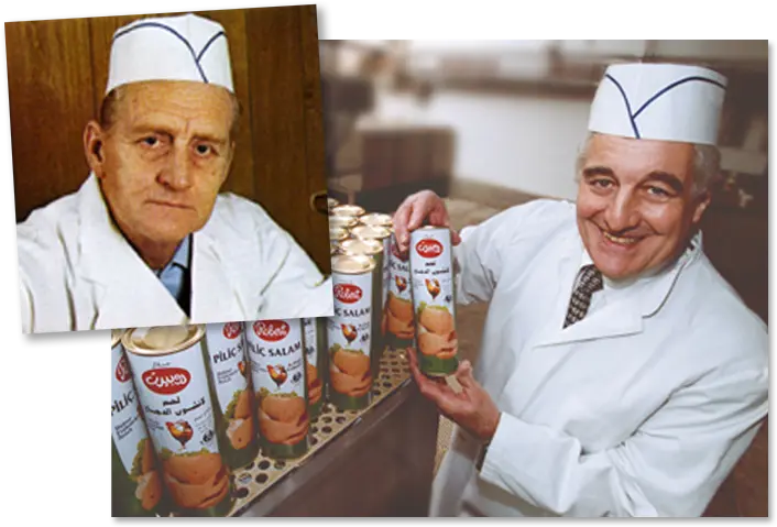 In 1961 Robert Damkjær and his oldest son Poul Erik established the Robert Family sausage factory.