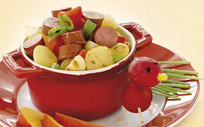 Sausages and potatoes