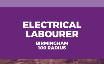 Electrical labourer birmingham 100 miles radius