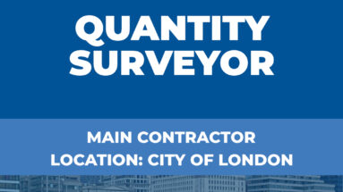 Quantity Surveyor Vacancy - City of London 2