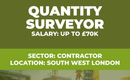 Quantity Surveyor Vacancy - South West London