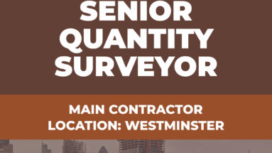 Senior Quantity Surveyor Vacancy - Westminster 2