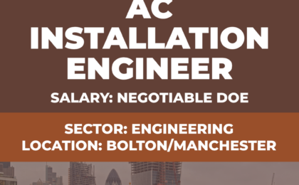 Air Conditioning Installation Engineer Vacancy - Bolton - Manchester