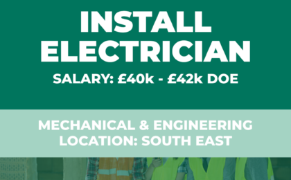 Install Electrician Vacancy - South East