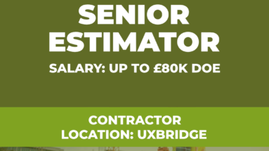Senior Estimator Vacancy - Uxbridge