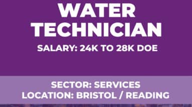 Water Technician Vacancy - Bristol - Reading