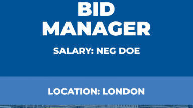 Bid Manager Vacancy - London