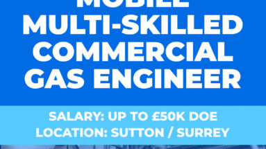 Mobile Multi-Skilled Commercial Gas Engineer Vacancy - Sutton-Surrey