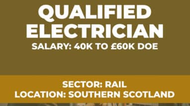 Qualified Electrician Vacancy - Southern Scotland