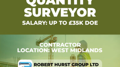 Assistant Quantity Surveyor Vacancy - West Midlands