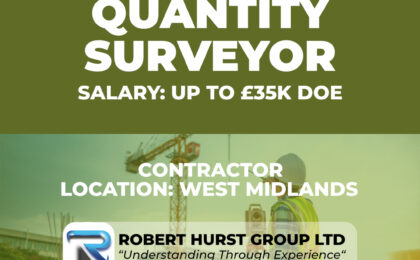 Assistant Quantity Surveyor Vacancy - West Midlands