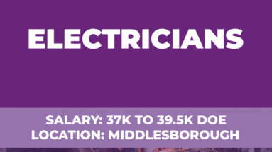 Electricians Vacancy - Middlesborough