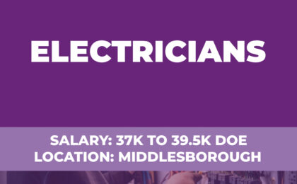 Electricians Vacancy - Middlesborough