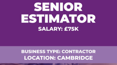 Senior Estimator Vacancy Cambridge