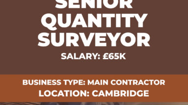 Senior Quantity Surveyor Vacancy Cambridge