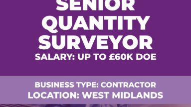 Senior Quantity Surveyor Vacancy - West Midlands