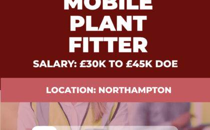 Mobile Plant Fitter Vacancy - Northampton