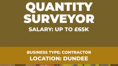 Quantity Surveyor Permanent Position - Dundee