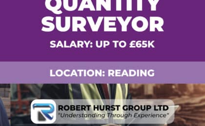 Quantity Surveyor Permanent Vacancy - Reading