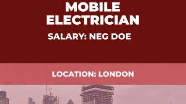 Mobile Electrician Vacancy - London