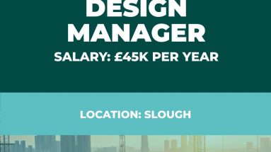 Design Manager Permanent Vacancy - Slough UK