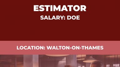 Estimator Permanent Vacancy - Walton-on-Thames