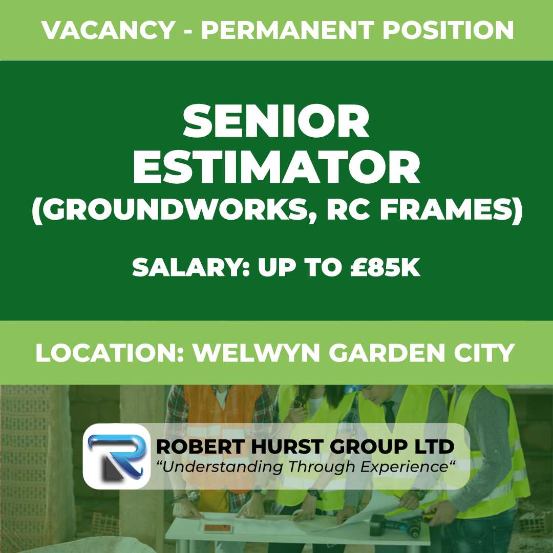 Senior Estimator (Groundworks, RC Frames)